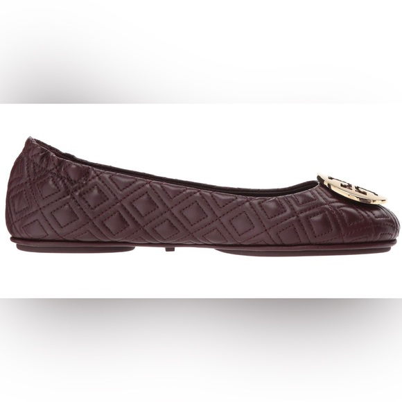 Tory Burch Shoes - NEW IN BOX TORY BURCH QUILTED MINNIE BALLET FLATS WITH METAL LOGO NAPPA LEATHER